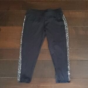 Bebe Black Pants with Silver Accents